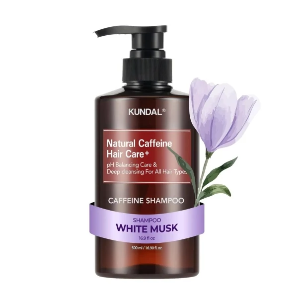 Шампунь Kundal Caffeine Shampoo White Musk 500 мл ЄС