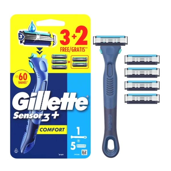 Бритва Gillette Sensor3 Comfort + 5 змінних лез ЄС