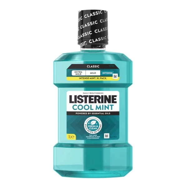 Ополіскувач для ротової порожнини Listerine Cool Mint Intensiv 1000 мл ЄС