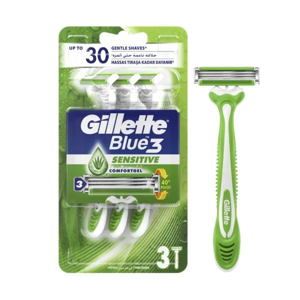 Станок для гоління Gillette Sensor3 Sensitive + 3 змінні касети ЄС