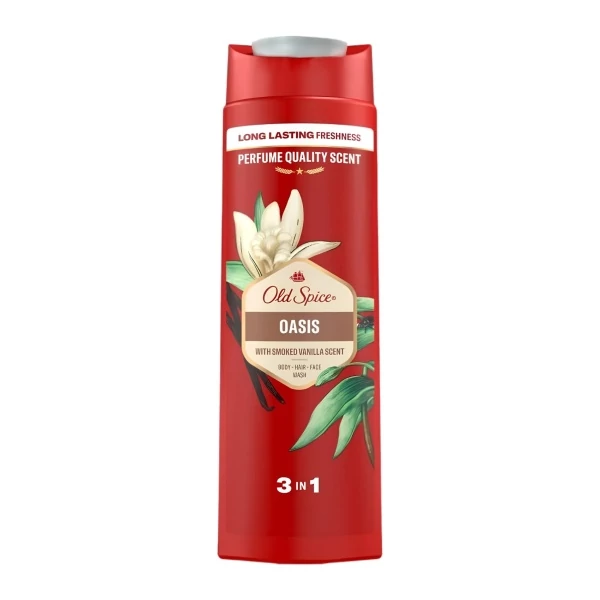 Чоловічий гель для душу та шампунь Old Spice Oasis 3 в 1 400 мл ЄС