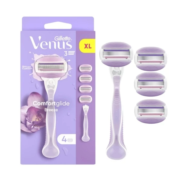 Бритва Gillette Venus Comfortglide Breeze + 4 зміннии касети ЄС