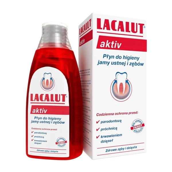 Ополіскувач для ротової порожнини Lacalut Aktiv 300 мл ЄС