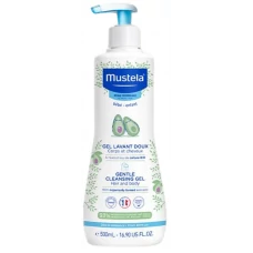 Дитячий гель Mustela Gentle Cleansing Gel для миття тіла та волосся з авокадо 500 мл ЄС
