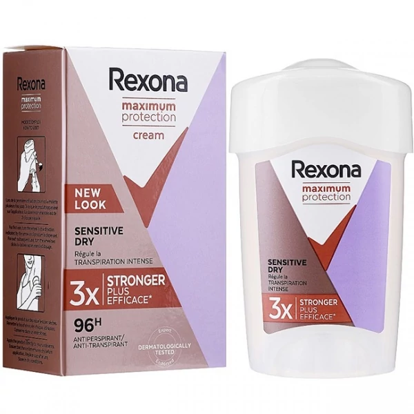 Кремовий антиперспірант REXONA Cream Sensitive Dry для шкіри 45 мл ЄС