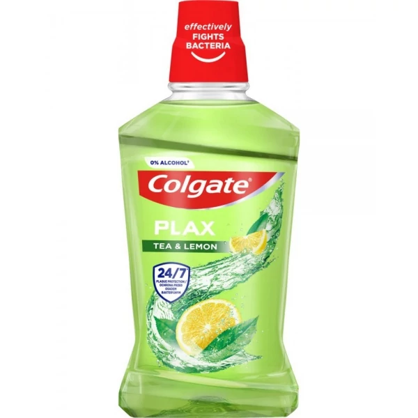 Ополіскувач для рота COLGATE Plax Tea &amp; Lemon без спирту 500 мл ЄС