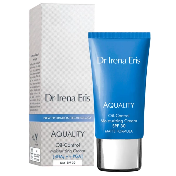 Зволожуючий крем для обличчя Dr Irena Eris Aquality Oil Control Moisturizing Cream SPF 30 50 мл ЄС