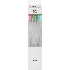 Набір зубних щіток Tello 4920 Soft 3 шт ЄС