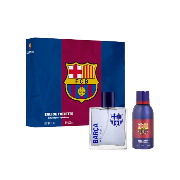 Чоловічий набір Air Val FC Barcelona: туалетна вода 100 мл + дезодорант 150 мл ЄС