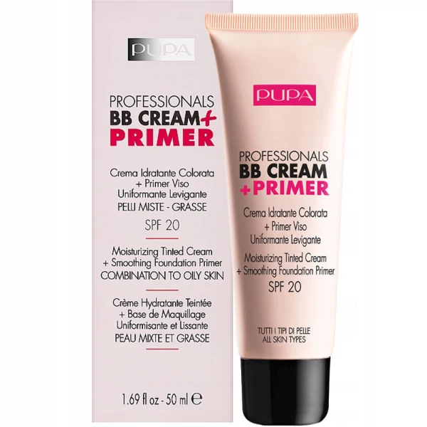 BB-крем та праймер Pupa Professionals SPF20 001 50 мл ЄС