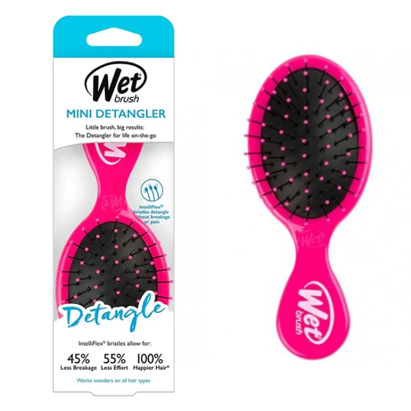 Гребінець для волосся Wet Brush Mini Detangler Pink ЄС