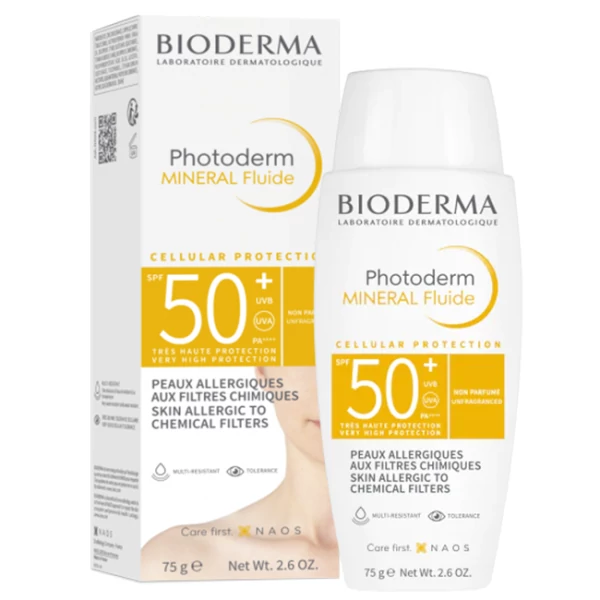 Сонцезахисний флюїд Bioderma Photoderm Mineral Fluid SPF50 75 г ЄС