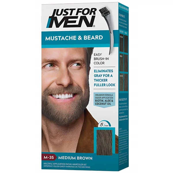 Фарба для бороди Just For Men Color середньо-коричневий M-35 14 г ЄС