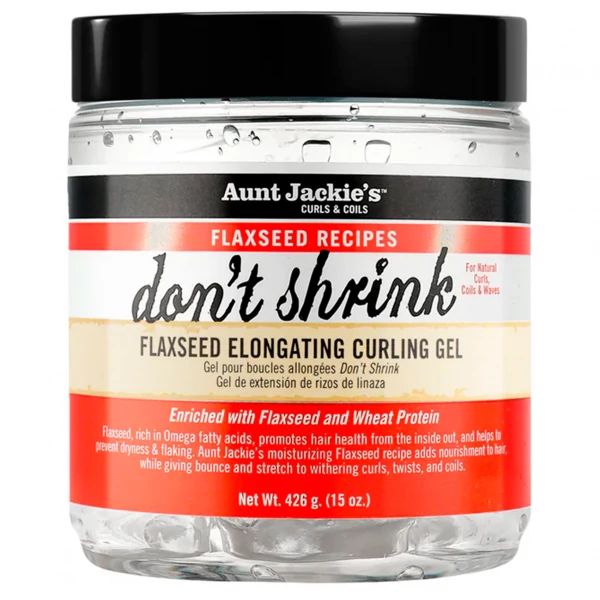 Гель Aunt Jackie's Don't Shrink Flaxseed Curling для укладки кучерявого волосся 426 г ЄС
