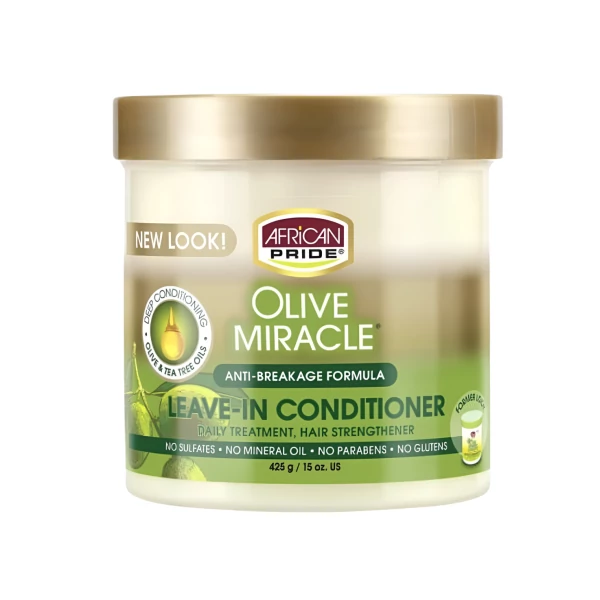 Кондиціонер для волосся African Pride Olive Miracle Leave-In Conditioner незмивний 425 г ЄС