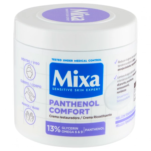 Крем для тіла Mixa Panthenol Comfort для атопічної шкіри 400 мл ЄС