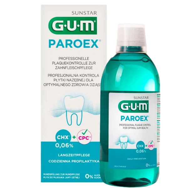 Ополіскувач для рота Gum Paroex з хлороксидином 0,06% 500 мл ЄС