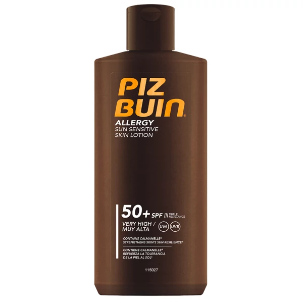 Сонцезахисний лосьйон для тіла Piz Buin SPF50+ від алергії 200 мл ЄС