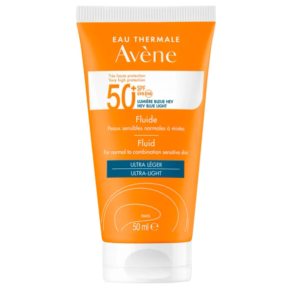 Сонцезахисний флюїд для обличчя Avene Eau Thermale SPF50+ Ultra-Light 50 мл ЄС