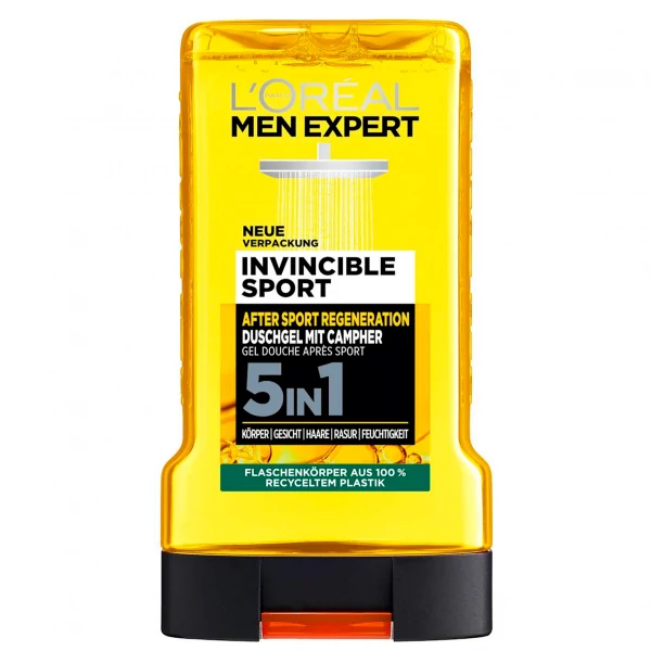 Гель для душу L'Oréal Men Expert Invincible Sport 5 в 1 250 мл ЄС