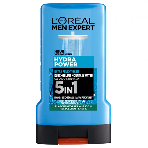 Гель для душу L'Oréal Men Expert Hydra Power 5 в 1 250 мл ЄС