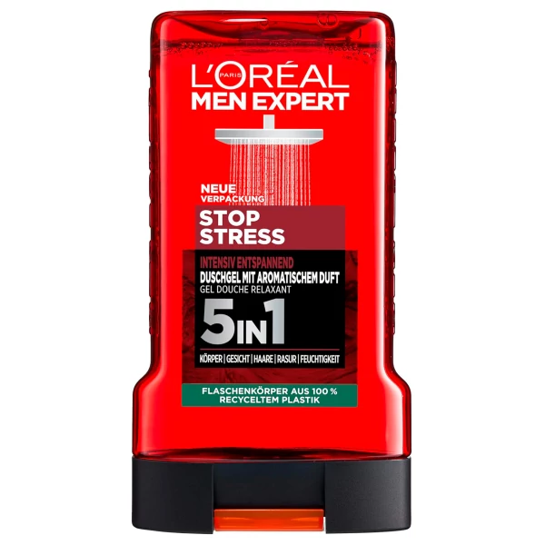 Гель для душу L'Oréal Men Expert Stop Stress 5 в 1250 мл ЄС
