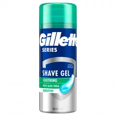Гель для гоління Gillette Series Shave Gel Soothing With Aloe Vera заспокійливий 75 мл ЄС
