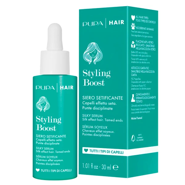Сироватка для волосся Pupa Hair Styling Boost Silky Serum 30 мл ЄС