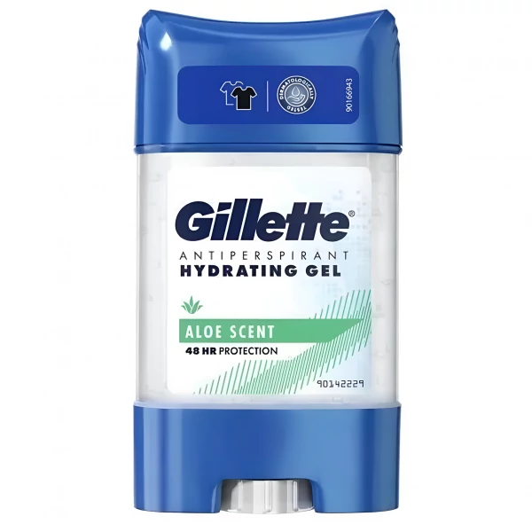 Гелевий дезодорант - антиперспірант Gillette Hydrating Gel Aloe Scent 48H 70 мл ЄС