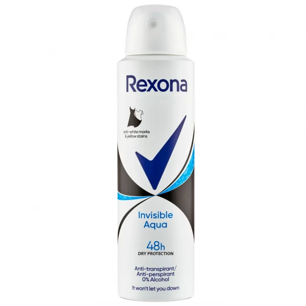 Антиперспірант-спрей Rexona Invisible Aqua 48H 150 мл ЄС