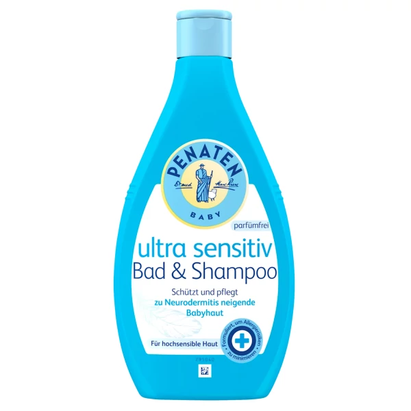 Гель для душу та шампунь Penaten Ultra Sensitiv 400 мл ЄС