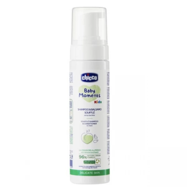Дитячий шампунь та гель для тіла CHICCO Baby Moments 0+ 2 в 1 150 мл ЄС