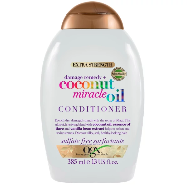 Кондиціонер для волосся OGX Damage Remedy+ Coconut Miracle Oil 385 мл ЄС