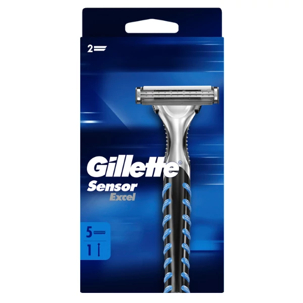 Станок Gillette Sensor Excel + 5 змінних касет ЄС