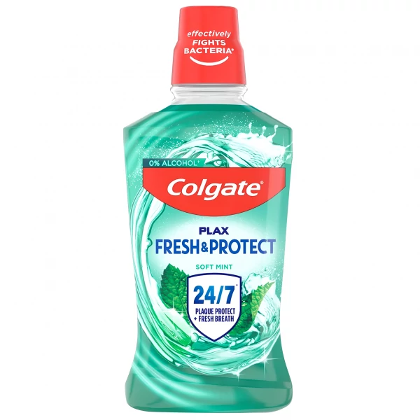 Ополіскувач Colgate Plax Fresh Protect Soft Mint без алкоголю 500 мл ЄС