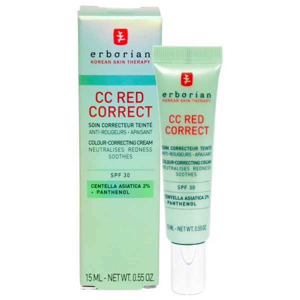 Коригуючий крем для обличчя Erborian CC Red Correct SPF30 15 мл ЄС