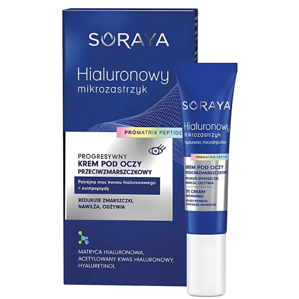 Крем для шкіри навколо очей Soraya ProMatrix Peptide Антивіковий 15 мл ЄС