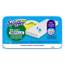 Вологі серветки для підлоги Swiffer Wet Reffils 24 шт для швабри ЄС