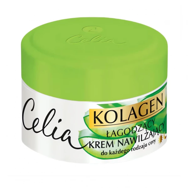 Крем для обличчя Celia Collagen з алое вера заспокійливий 50 мл ЄС