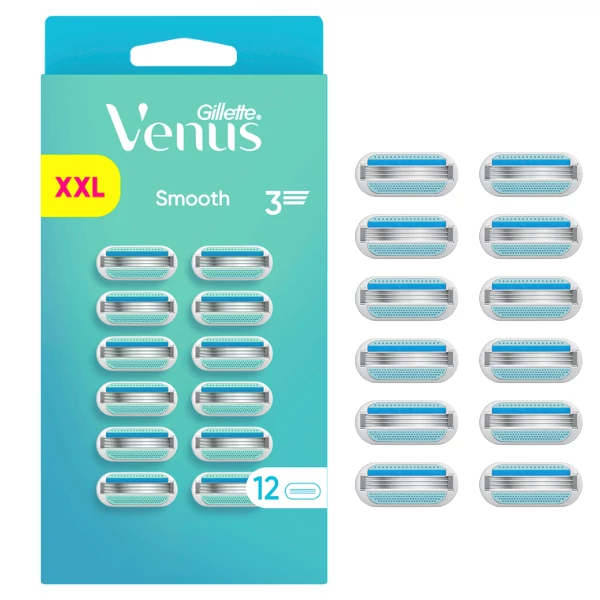 Змінні касети (леза) Gillette Venus 12 шт ЄС