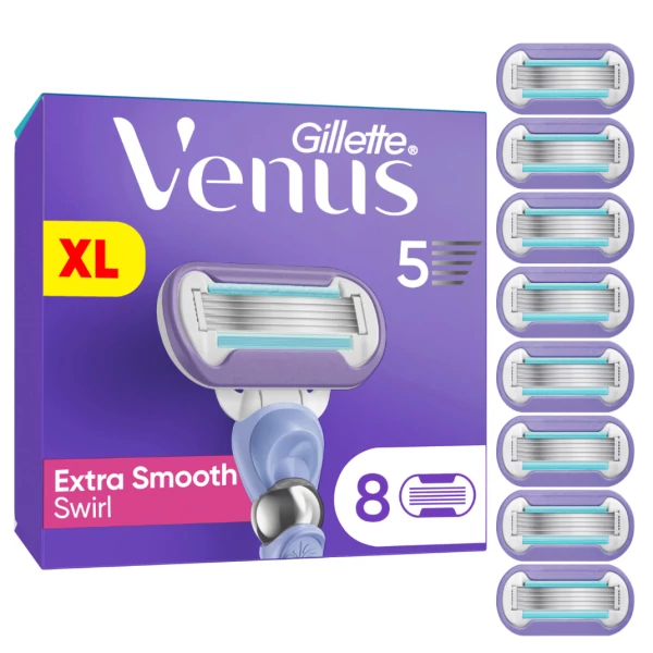 Змінні касети (леза) Gillette Venus Swirl Extra Smooth Swirl XL 8 шт ЄС