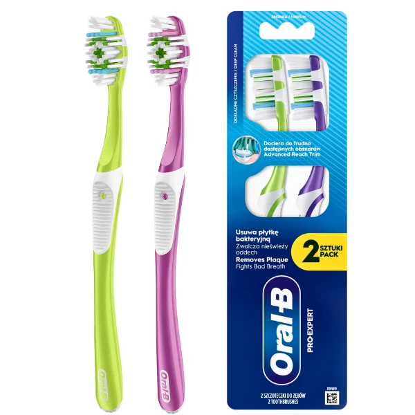 Мануальні зубні щітки Oral-B Pro-Clean Medium 2 шт ЄС