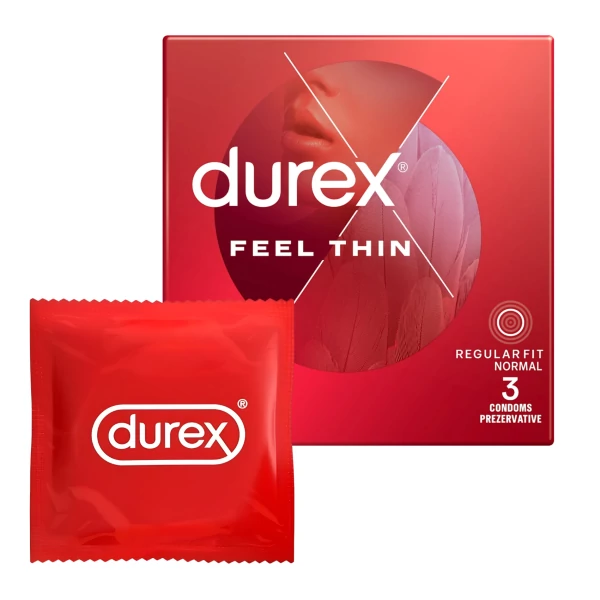 Презервативи Durex Feel Thin 3 шт ЄС