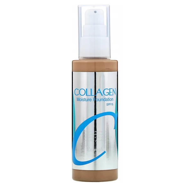 Зволожуюча тональна основа Enough Collagen Moisture Foundation SPF 15 #21 з колагеном 100 мл ЄС
