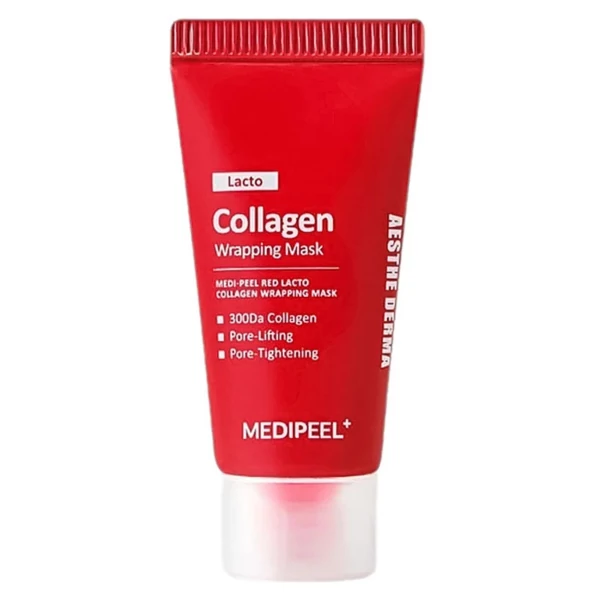 Маска-плівка для обличчя Medi-Peel Red Lacto Collagen Wrapping Mask з колагеном та лактобактеріями 15 мл ЄС