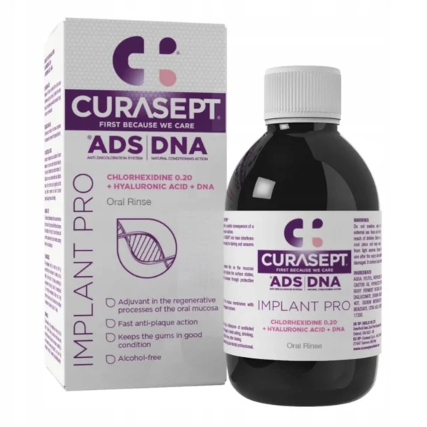 Ополіскувач для ротової порожнини Curasept ADS IMPLANT PRO з xлоргексидином 0,20% 200 мл ЄС