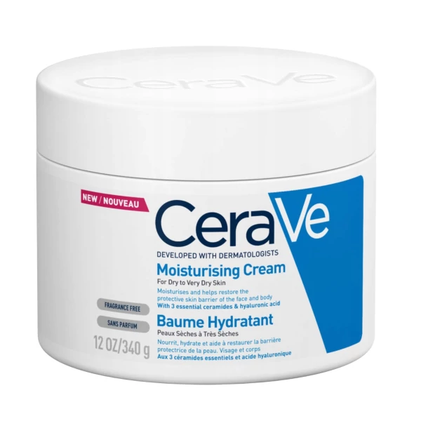 Зволожуючий крем для тіла CeraVe для сухої шкіри 340 г ЄС