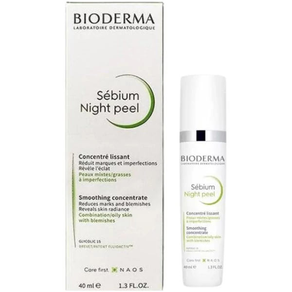 Концентрат для обличчя Bioderma Sebium Night Peel Розгладжуючий 40 мл ЄС