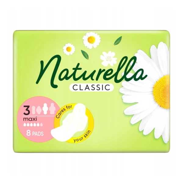 Прокладки з крильцями Naturella Classic 3 Maxi 8 шт ЄС