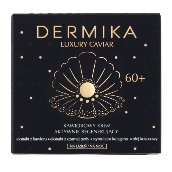Крем проти зморшок Dermika Luxury Caviar Регенеруючий 60+ 50 мл ЄС
